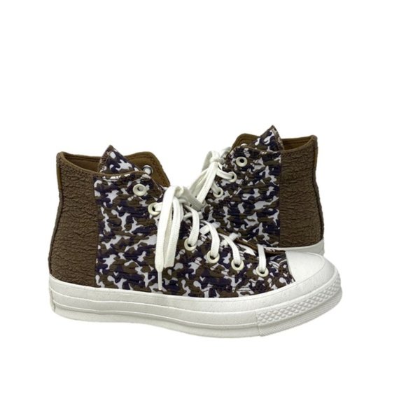 Converse Chuck 70 All Star Jacquard Camo High Top Women's Brown Canvas A01704C - Picture 7 of 10